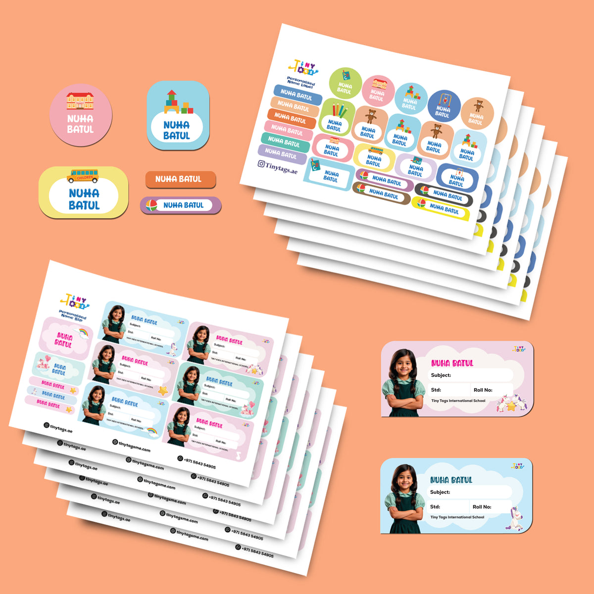 Name Slips and Labels Combo